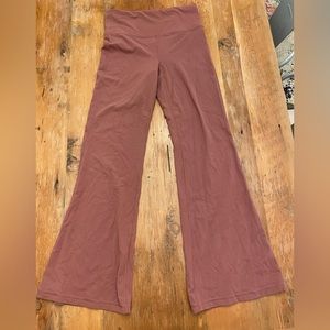 Athleta Elation Flare leggings, medium, taupe